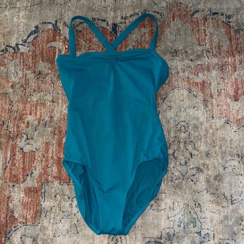 Blue Bloch leotard size small